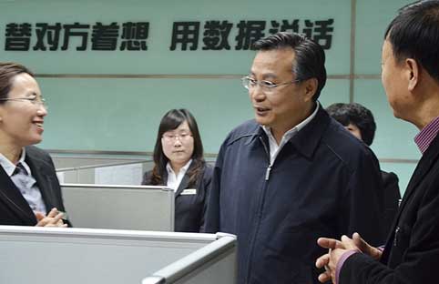 财政部部长助理余蔚平考察代理记账机构